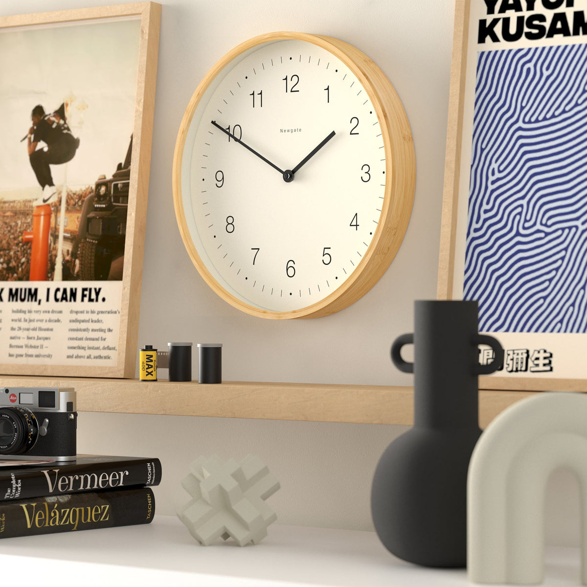 Mauritius Wall Clock - Mongoose Dial - Brown - image 4