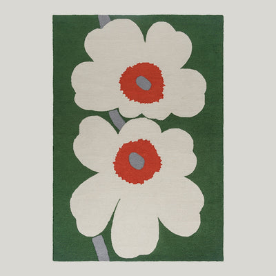 Unikko 60th Anniversary Green Rug 200x140cm - Mid Green - image 1