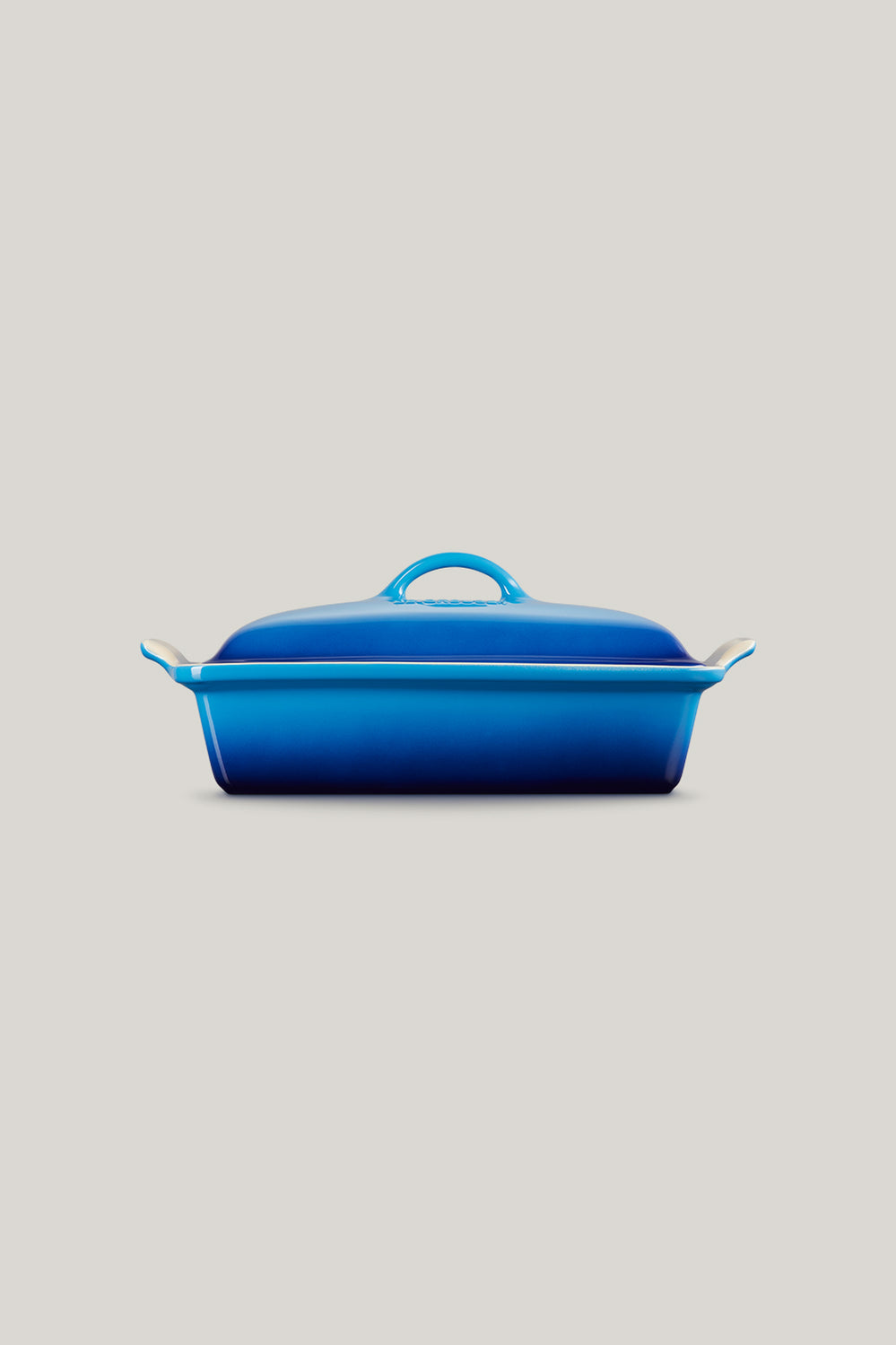 Stoneware Heritage Covered Rectangular Dish 33cm - Azure Blue - image 2