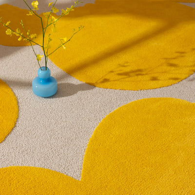 Iso Unikko Yellow Rug 300x200cm - Sunflower - image 3