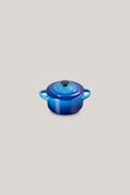 Stoneware Mini Cocotte 10cm - Azure Blue - image 1