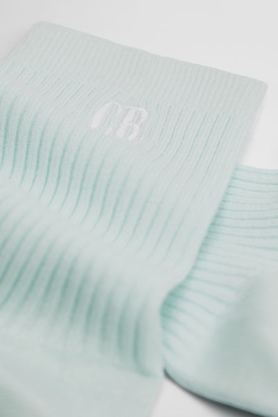 Australian Cotton Blend Cr Ribbed Three Quarter Crew Sock