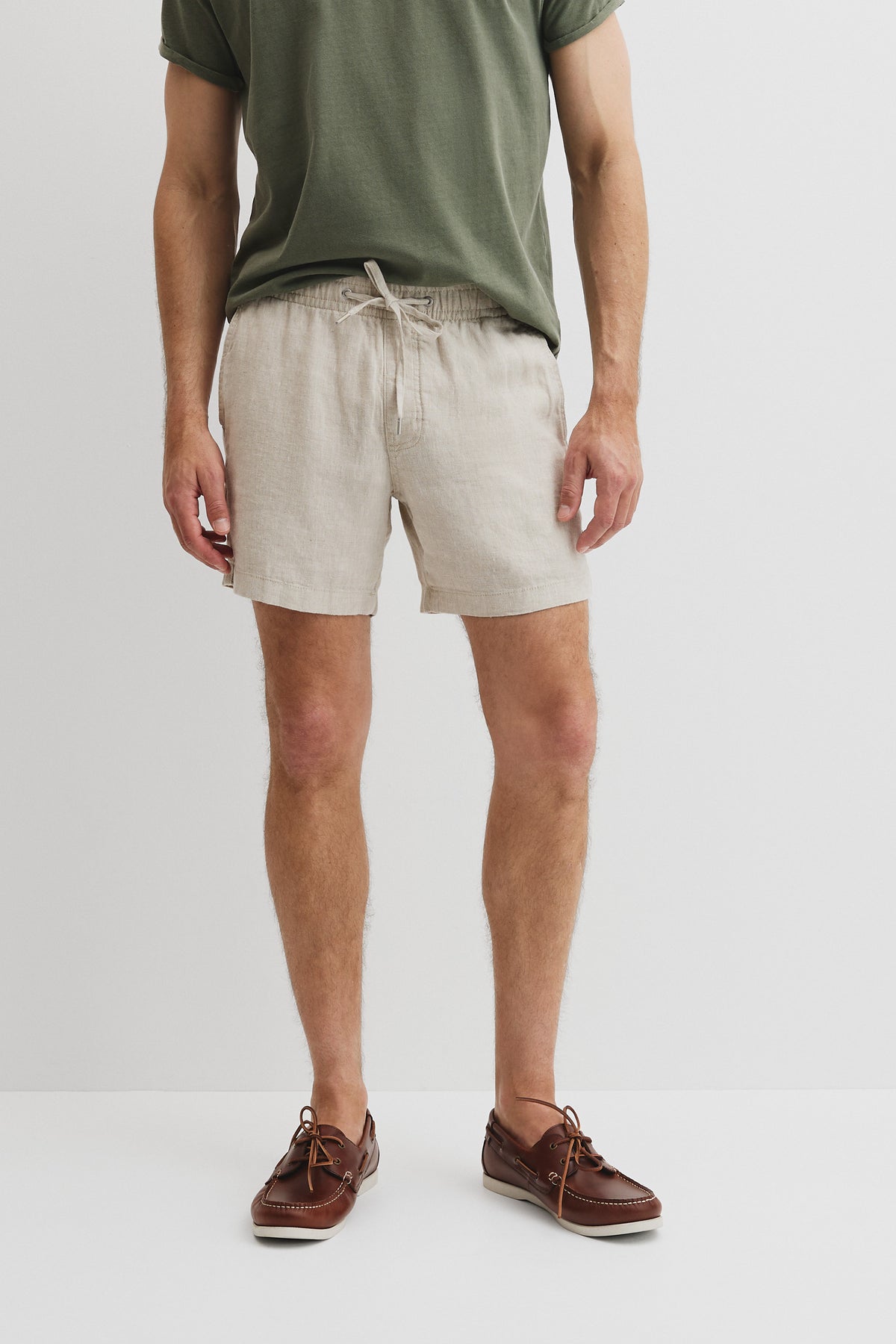 Organically Grown Linen Drawcord Short