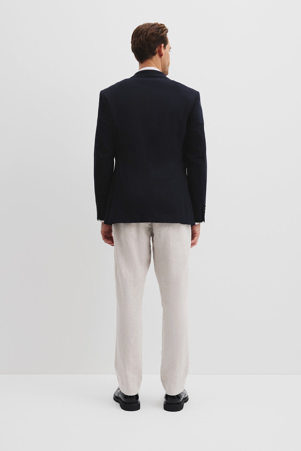 Regular Textured Wool Stretch Blazer