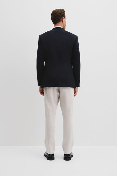 Regular Textured Wool Stretch Blazer