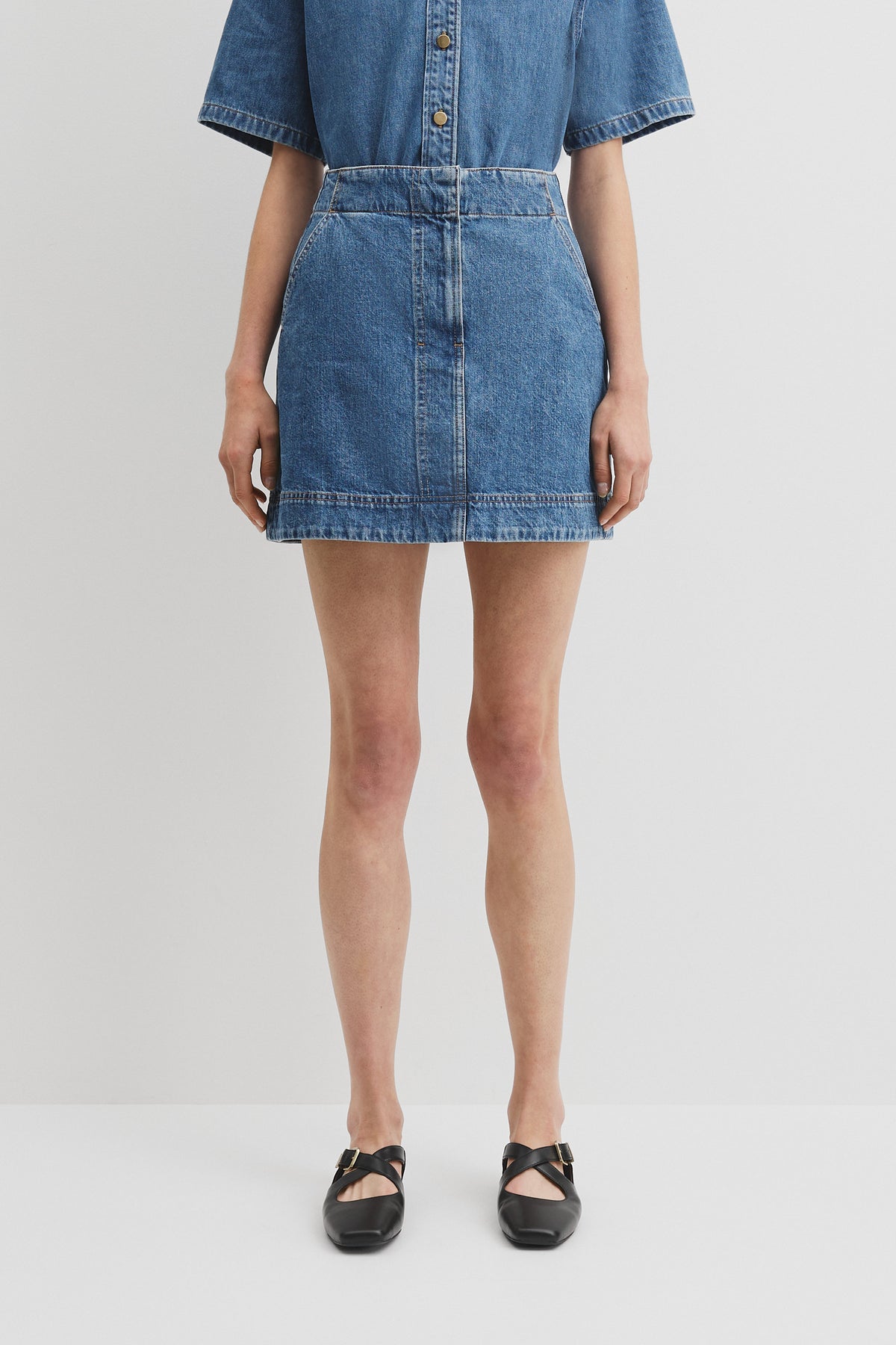 Denim Mini Skirt