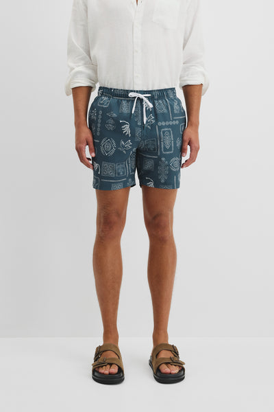 Icon Print Swim Straight