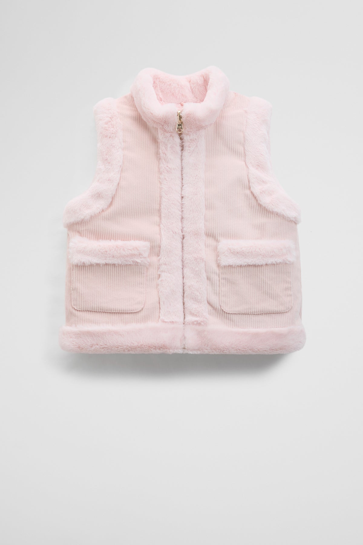 Reverse Faux Fur Vest