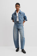 High Rise Barrel Jean