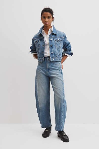 High Rise Barrel Jean