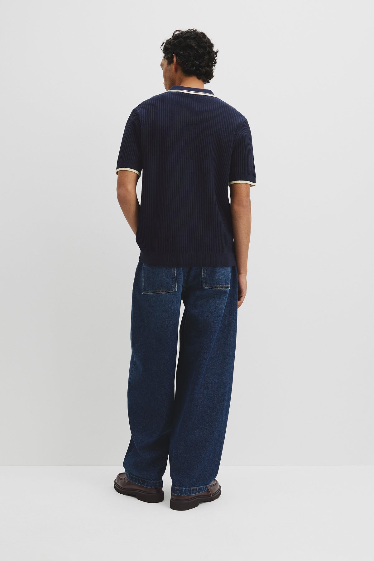 Australian Good Earth Cotton Tapered Trophy Polo