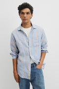 Regular Fit Linen Stripe Shirt
