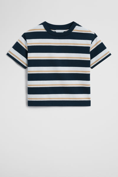 Oversized Stripe Short Sleeve T-Shirt