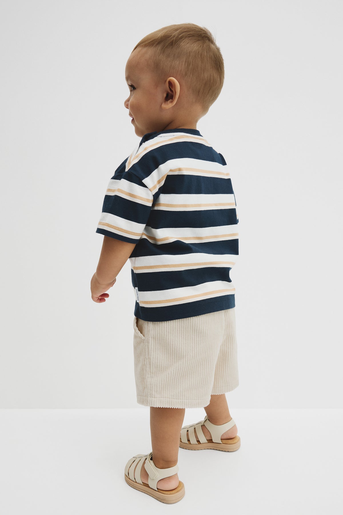 Oversized Stripe Short Sleeve T-Shirt