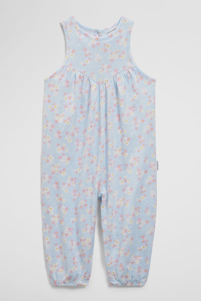 Organically Grown Cotton Sleeveless Texture Romper