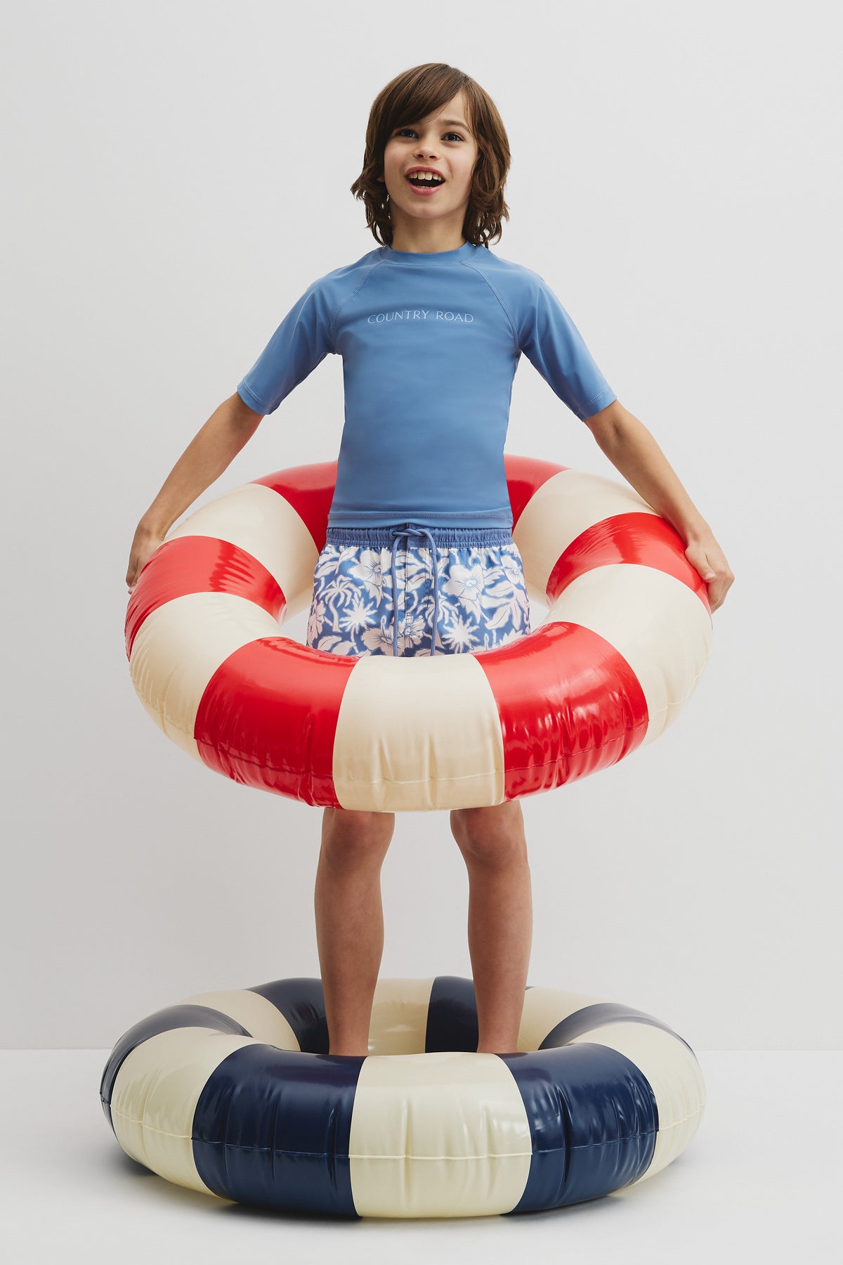 Teen Short Sleeve Logo Rash Vest