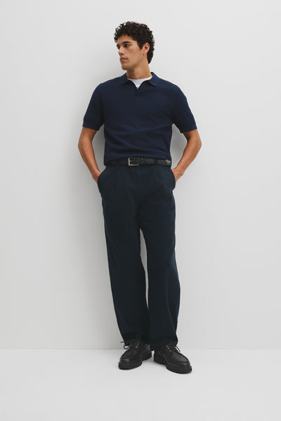 Australian Cotton Basket Knit Polo