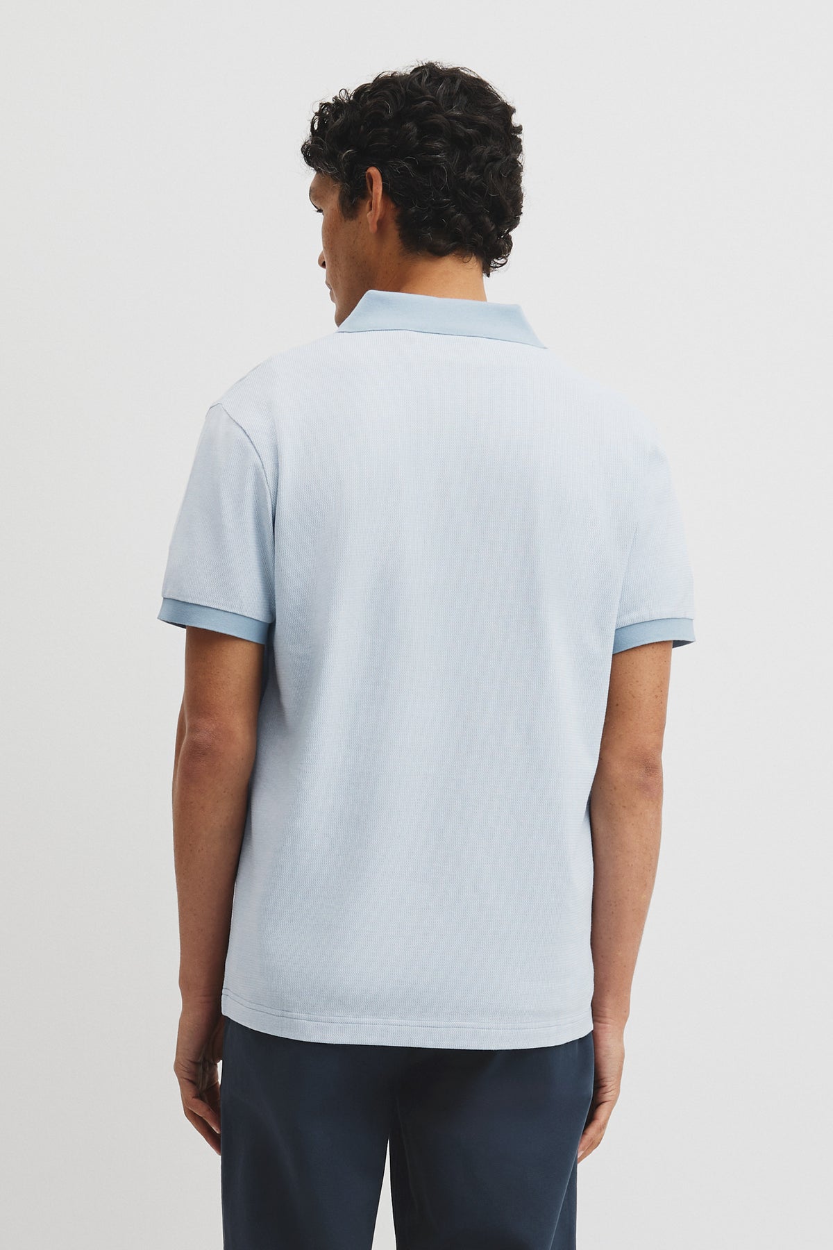 Short Sleeve Jacquard Polo