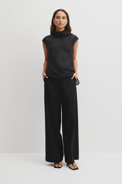 Rolled Neck Top