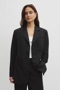 Wool Blend Tailored Blazer