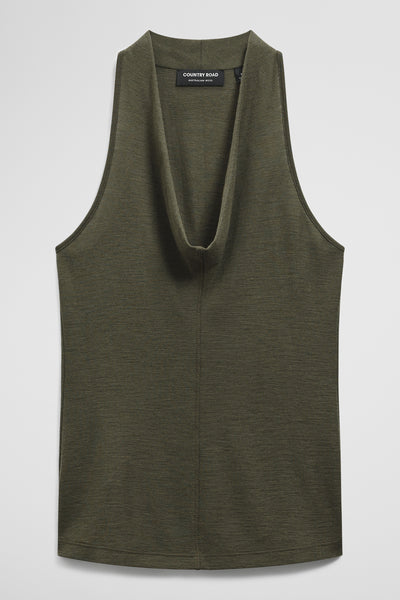 V-Neck Neck Drape Top
