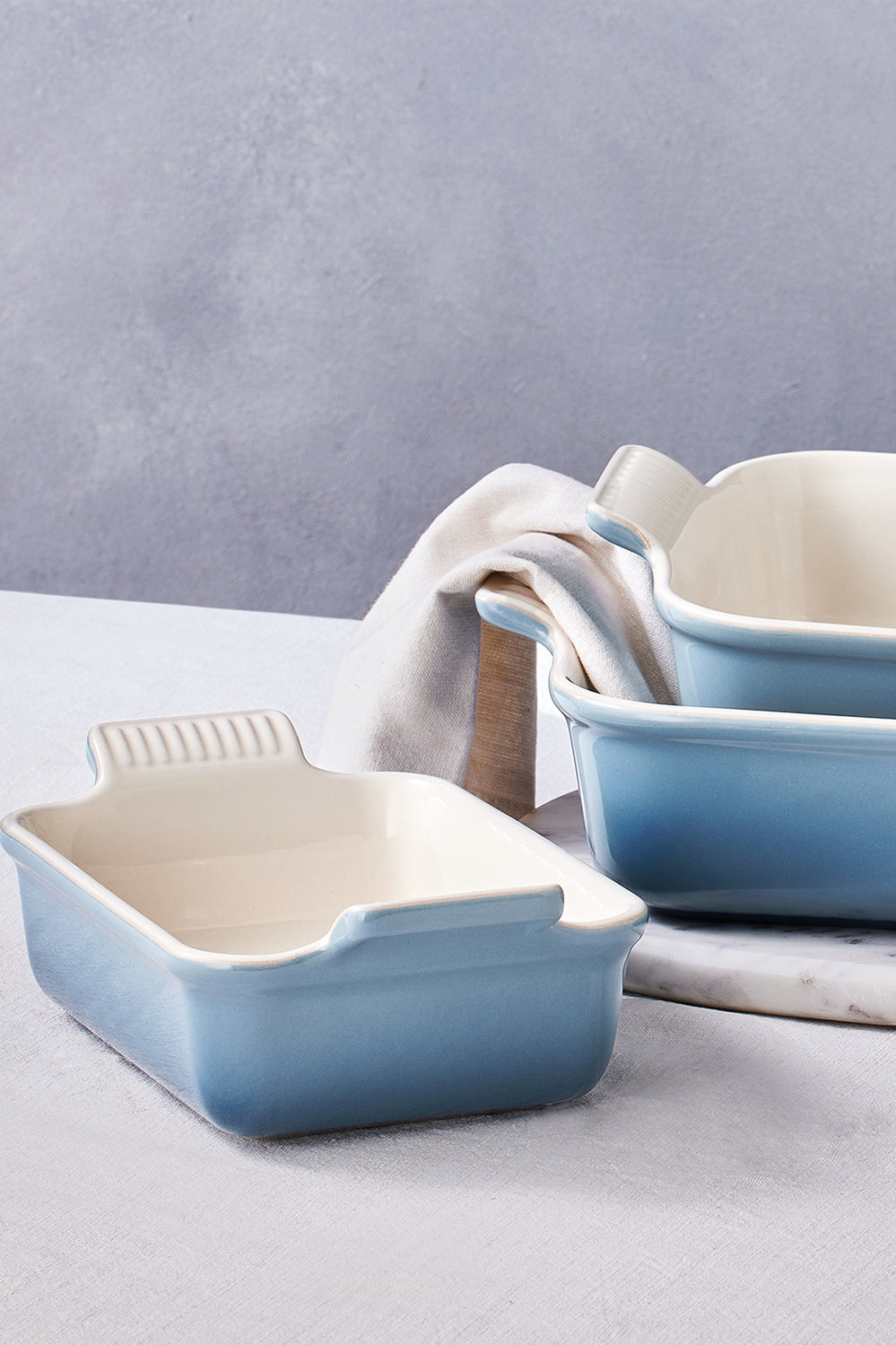 Stoneware Heritage Rectangular Dish 19cm - Chambray - image 4
