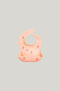 Catch-it Silicone Bib - Peach - image 1