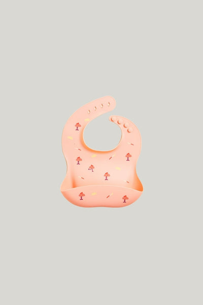 Catch-it Silicone Bib - Peach - image 1