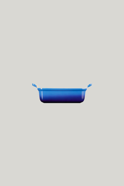 Stoneware Heritage Rectangular Dish 19cm - Azure Blue - image 2