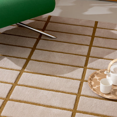 Tiiliskivi Bronze Yellow Rug 200x140cm - LIGHT BEIGE - image 3