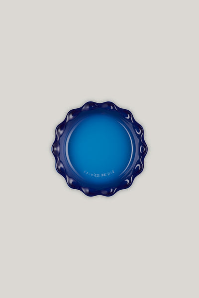 Stoneware Heritage Round Flute Pie Dish 23cm - Azure Blue - image 3