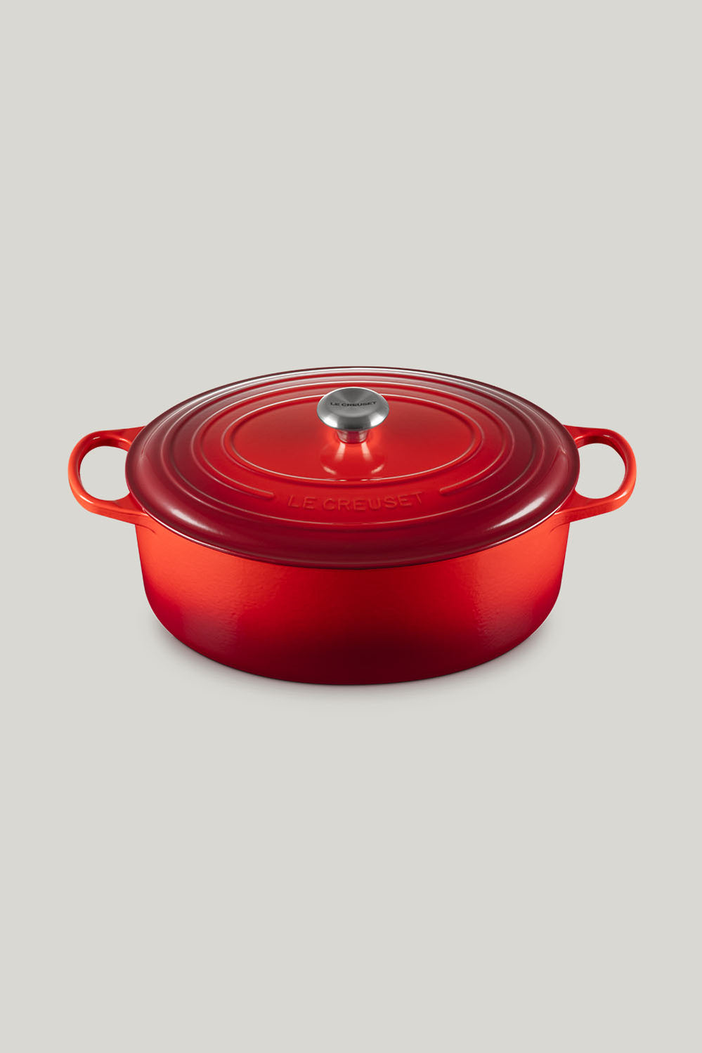 Signature Cast Iron Oval Casserole 35cm - Cerise - image 1