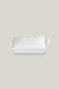 Stoneware Heritage Covered Rectangular Dish 33cm - White - image 1