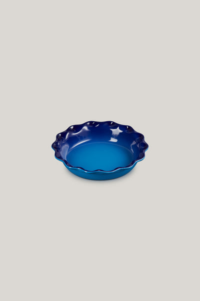 Stoneware Heritage Round Flute Pie Dish 23cm - Azure Blue - image 1