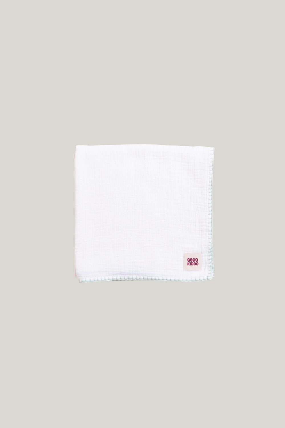 Light And Breathable Muslin Swaddle Wrap - Ivory/sage - Ivory - image 1