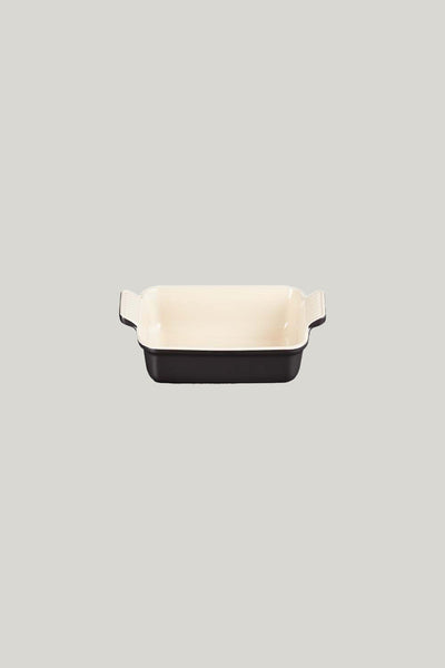 Stoneware Heritage Rectangular Dish 19cm - Matte Black - image 1