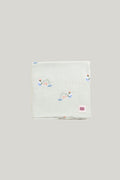 Light And Breathable Muslin Swaddle Wrap - Gulls Gone Fishing - Sage - image 1