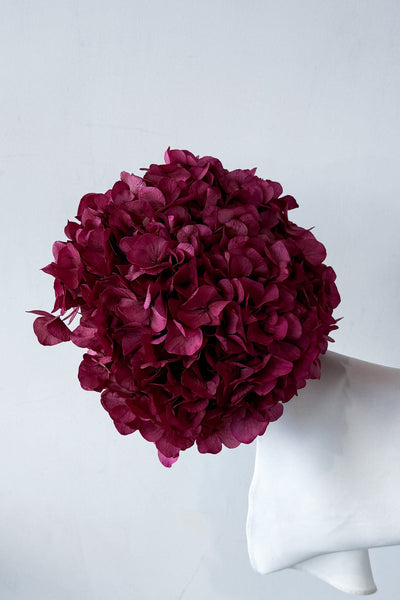 Preserved Large-Leaf Hydrangea Stem - Raspberry - image 3