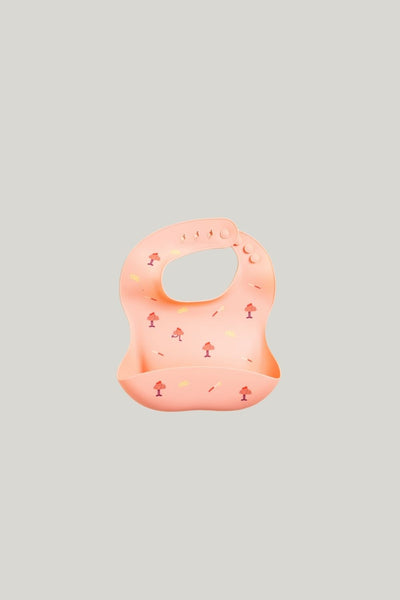 Catch-it Silicone Bib - Peach - image 2