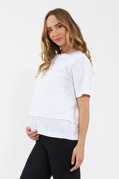 Claud Nursing Tee - White - image 4