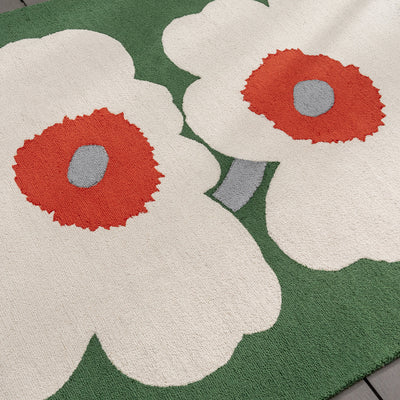 Unikko 60th Anniversary Green Rug 200x140cm - Mid Green - image 4
