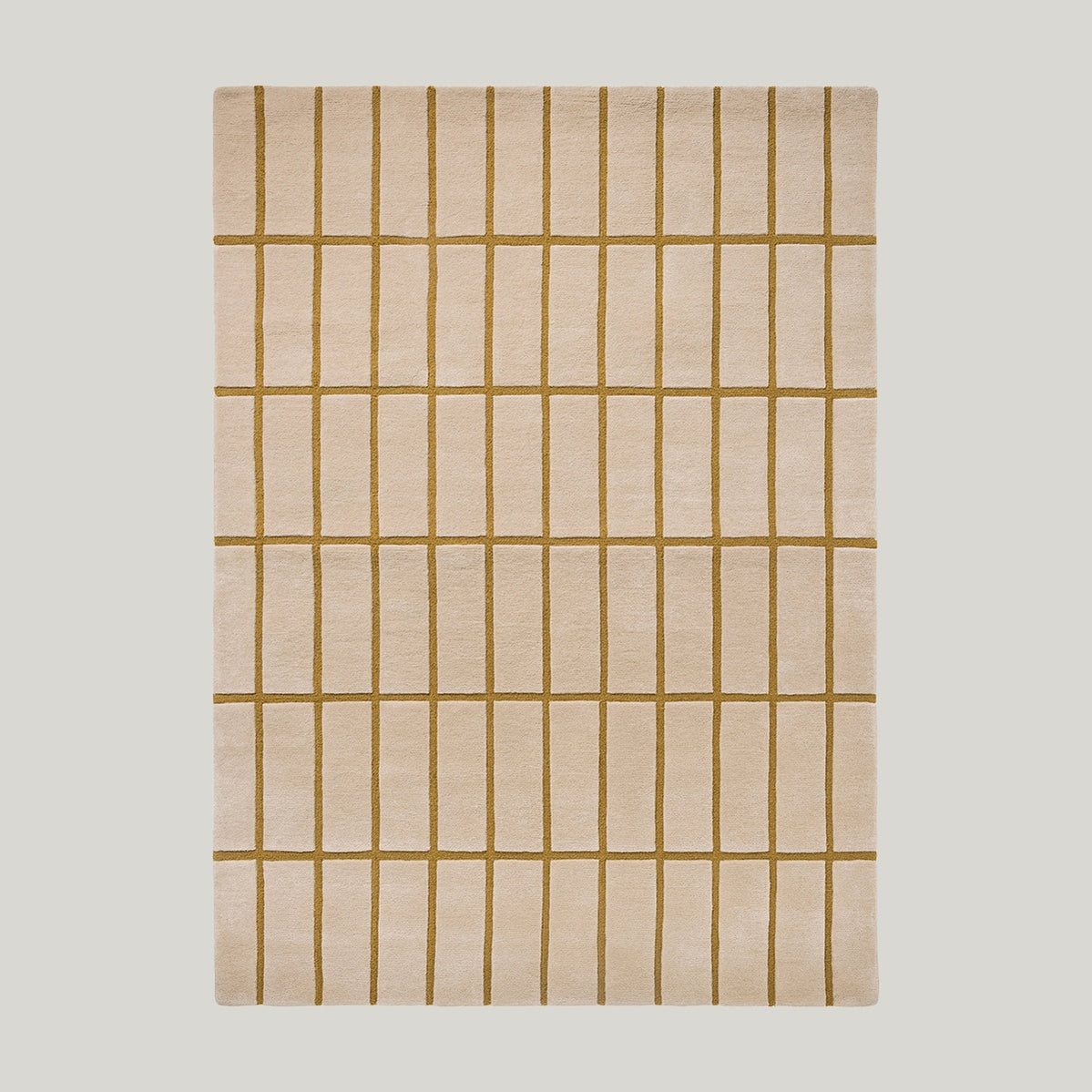Tiiliskivi Bronze Yellow Rug 200x140cm - LIGHT BEIGE - image 1