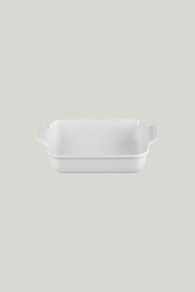 Stoneware Heritage Rectangular Dish 26cm - White - image 1
