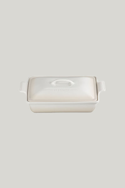 Stoneware Heritage Covered Rectangular Dish 33cm - Meringue - image 1
