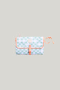 When You Need It Change Wallet - Sage And Dusty Blue Check - Sage - image 1