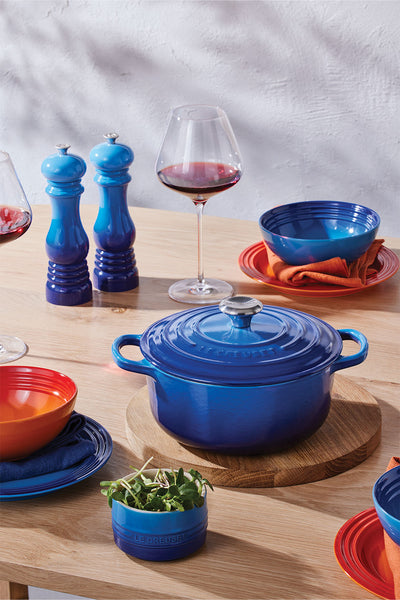 Signature Cast Iron Round Casserole 24cm - Azure Blue - image 3